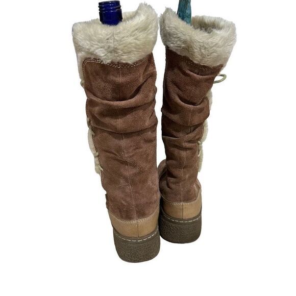 Size 9 tall faux fur baretraps zip up winter  boots - Picture 8 of 9